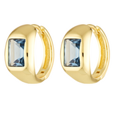 Mathilde Hoops - London Blue Topaz