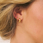 Bestselling small wavy Grip Huggies in Gold fill