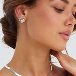 Silver Baby Bubble hoops in a Bixby stack