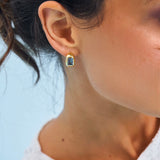 Mathilde Hoops - London Blue Topaz