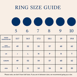 Bixby and Co ring size guide