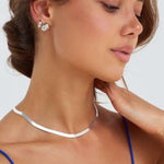 Sterling silver jewellery collection on Bixby and Co model