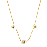 Aquamarine gemstone necklace