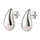 Silver teardrop earrings