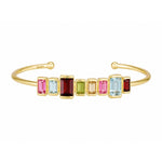 colourful gemstone cuff 