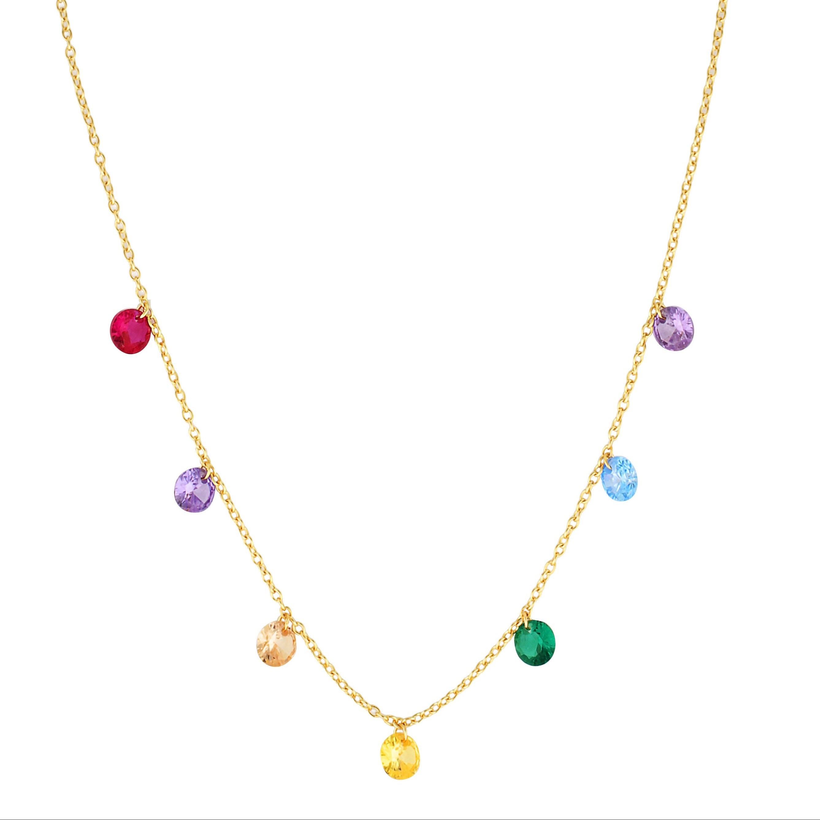 Swarovski crystal and gold filled necklace 