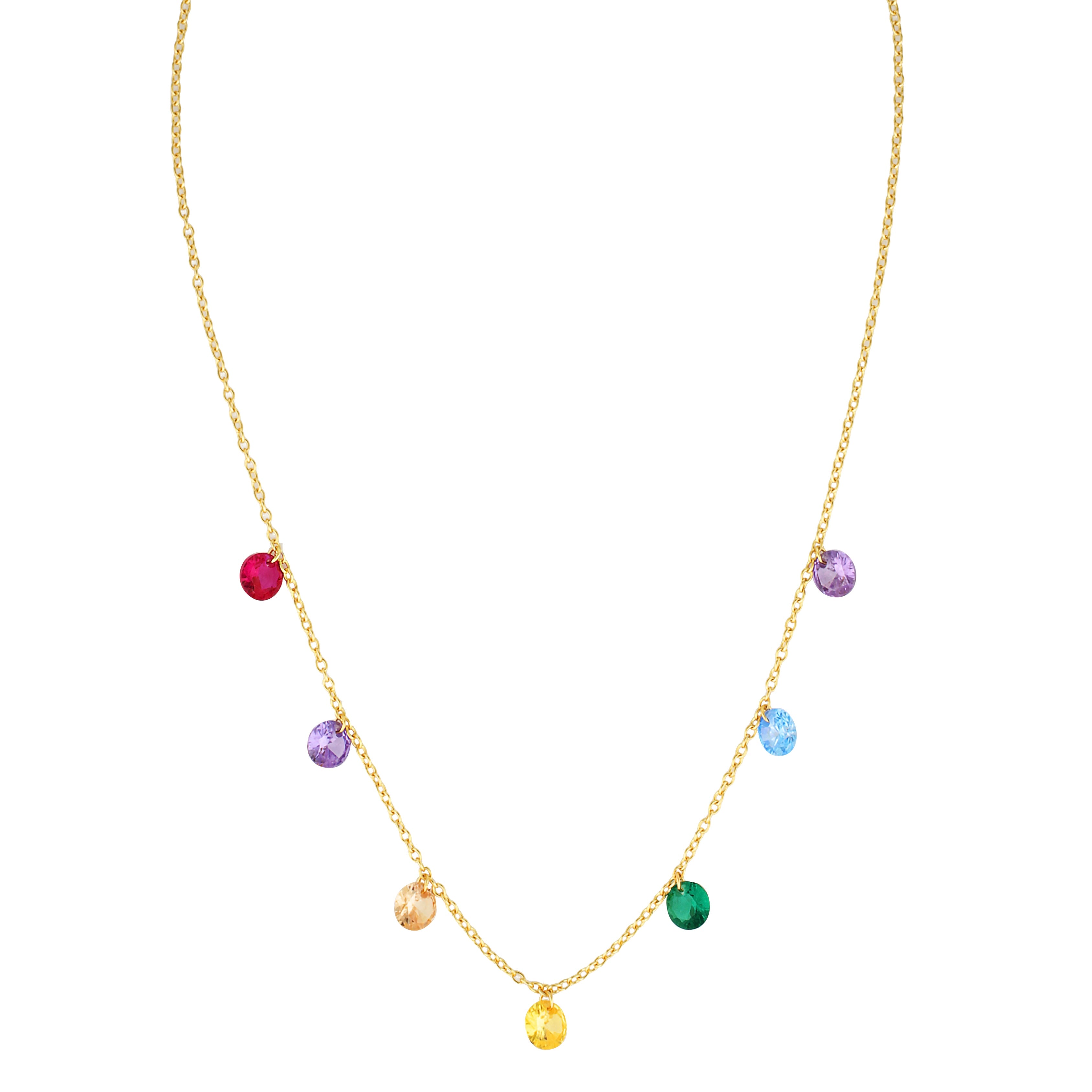 Swarovski crystal and gold filled necklace 