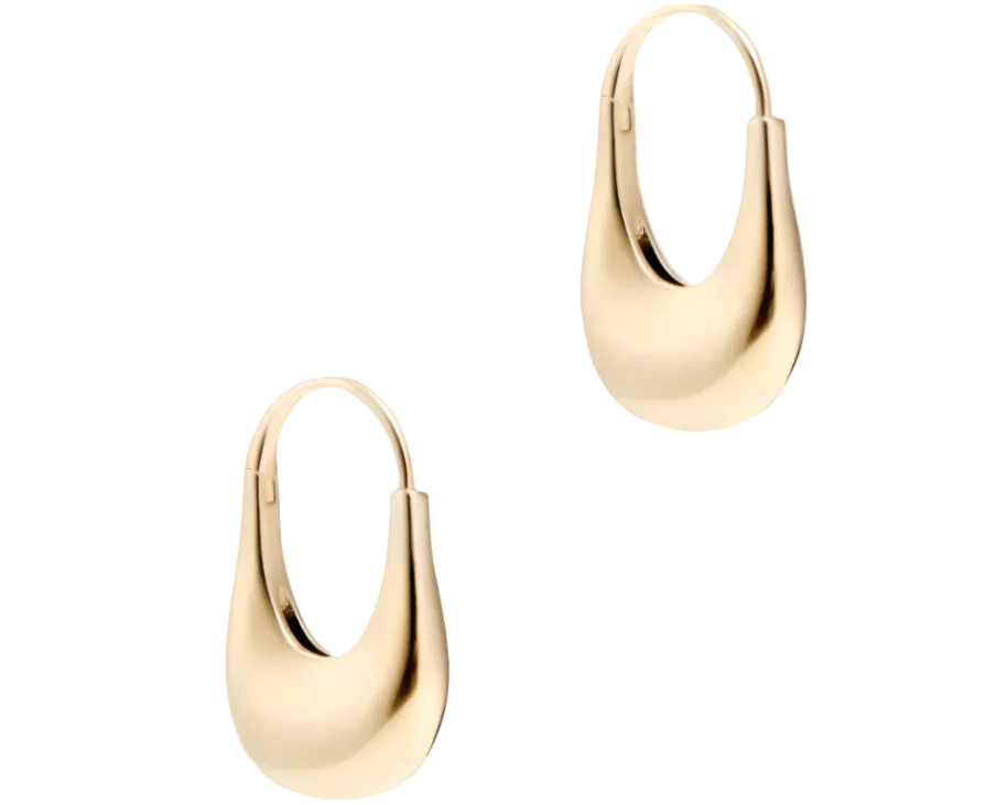 Noma Teardrop earrings made in 14k Gold vermeil on sterling silver 
