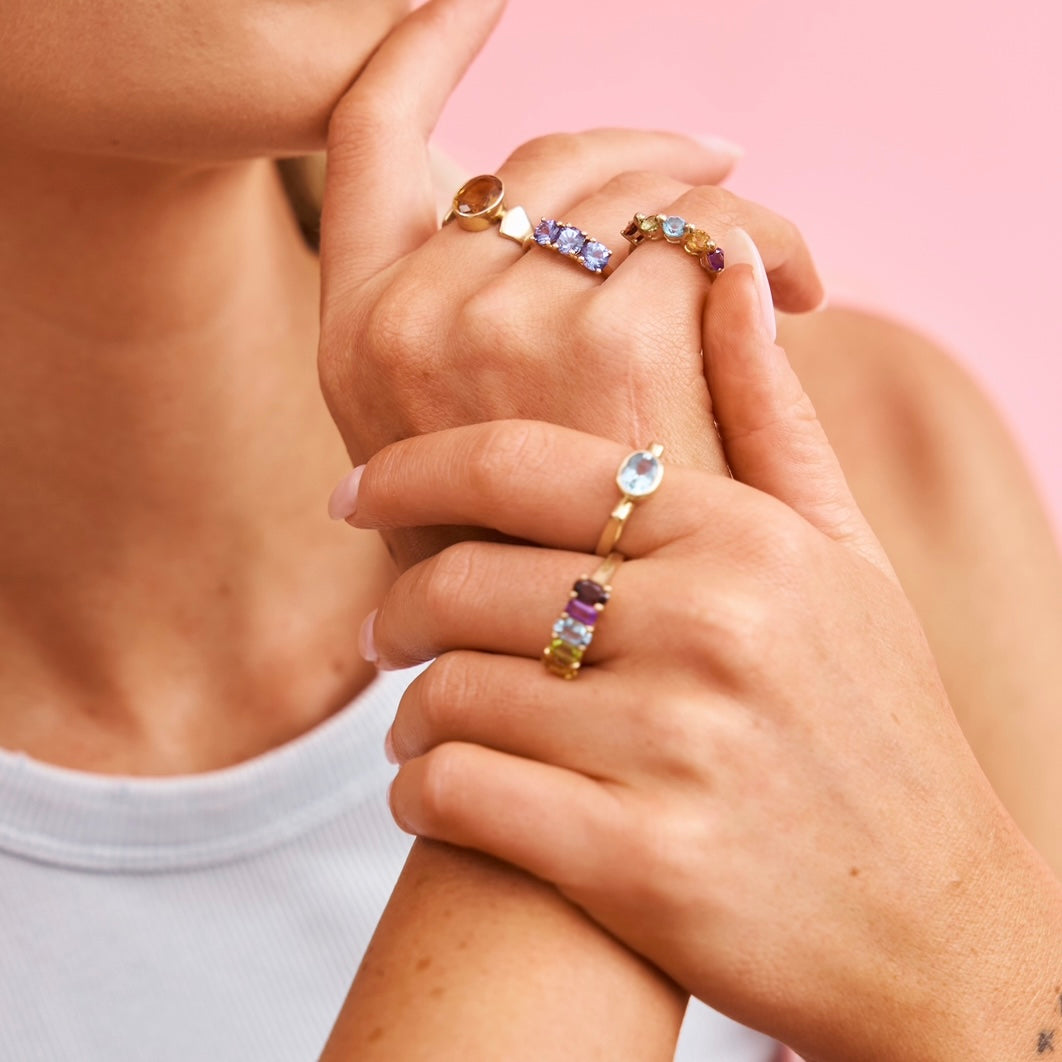 The Legacy Collection of antique solid gold rings 
