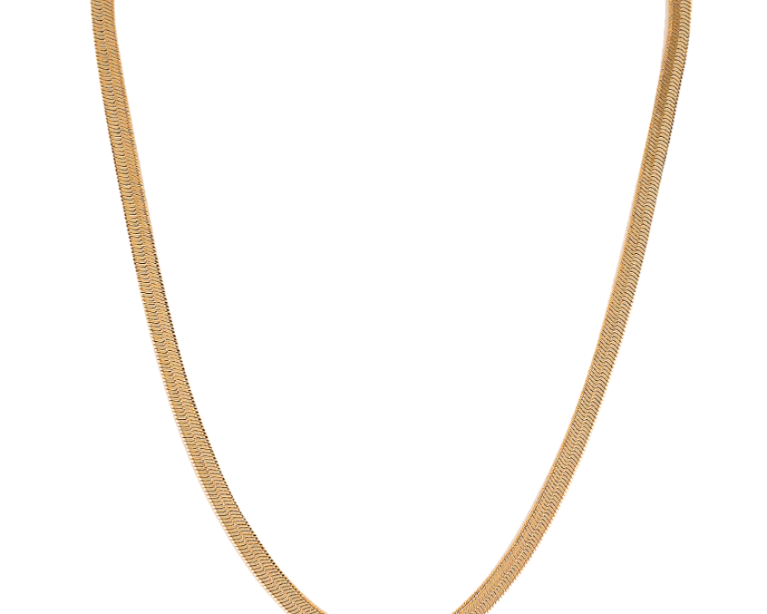 gold filled snake chain necklace