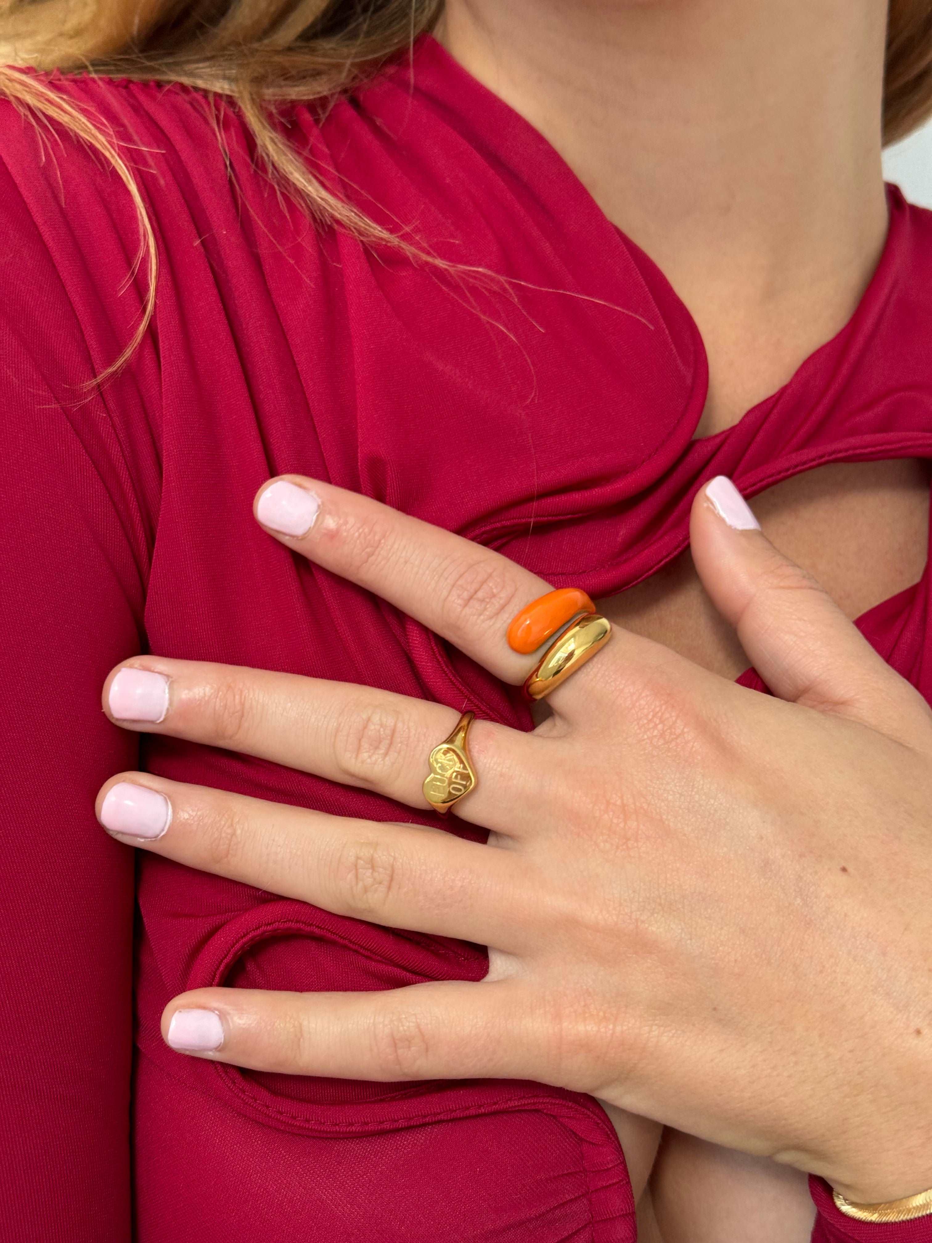 Orange hug ring from Bixby and Co 