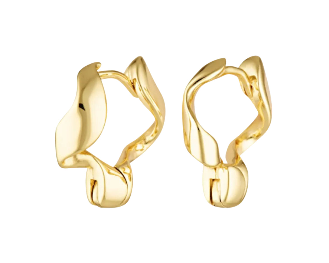 Nyborg Hoops in twisty gold vermeil