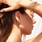 Leia Bracelet in large gold filled links