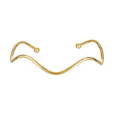 Gold wavy and bendy bangle 