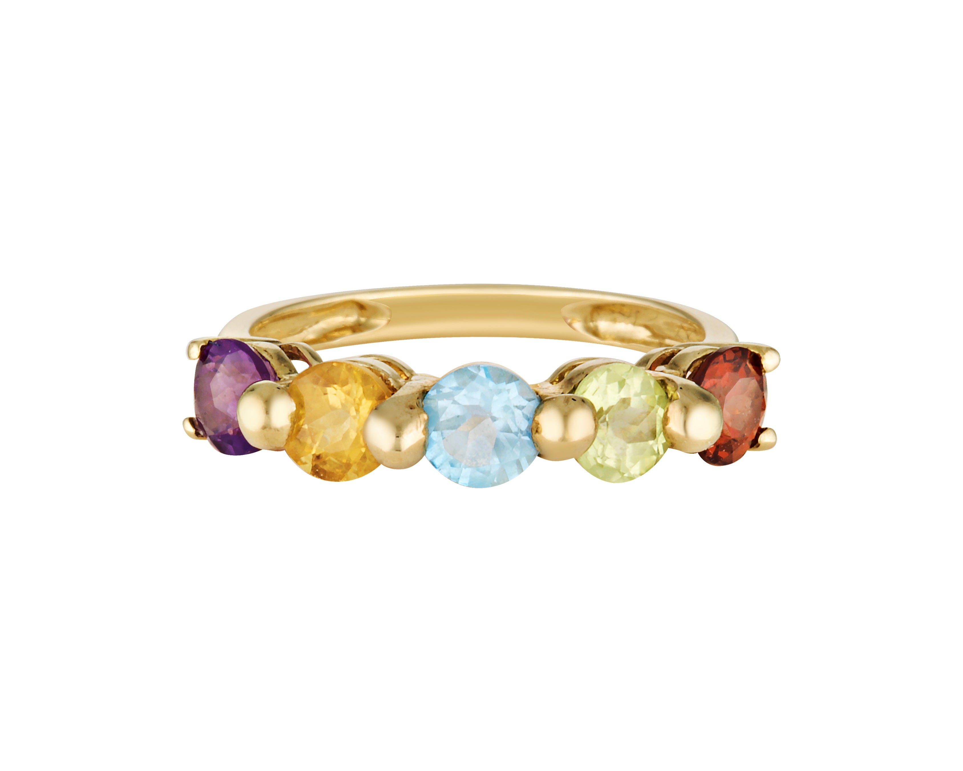 Betty Ring in 9k gold and coloured gems 