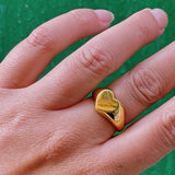 Manon Signet Ring on hand