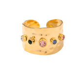 Bohemian style gemstone ring