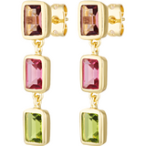 Stunning natural semi precious gemstone drop earrings 