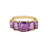 The beautiful Amethyst solid gold ring