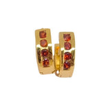 Free 18k Gold filled gem huggies