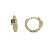 Free 18k Gold filled gem huggies