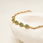 Emerald green necklace 