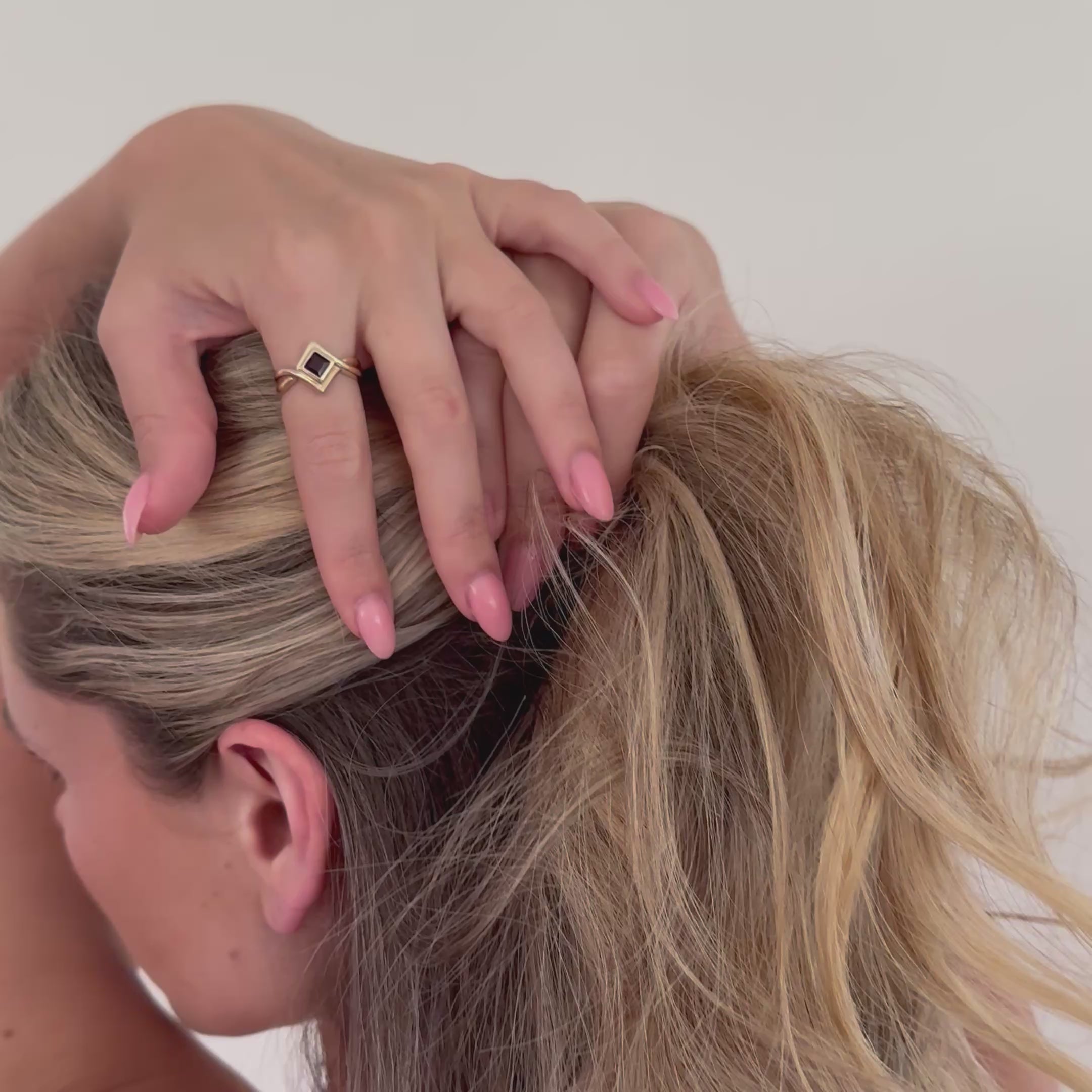 video of girl modelling ring