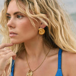 Shell stud earrings Bixby and Co 