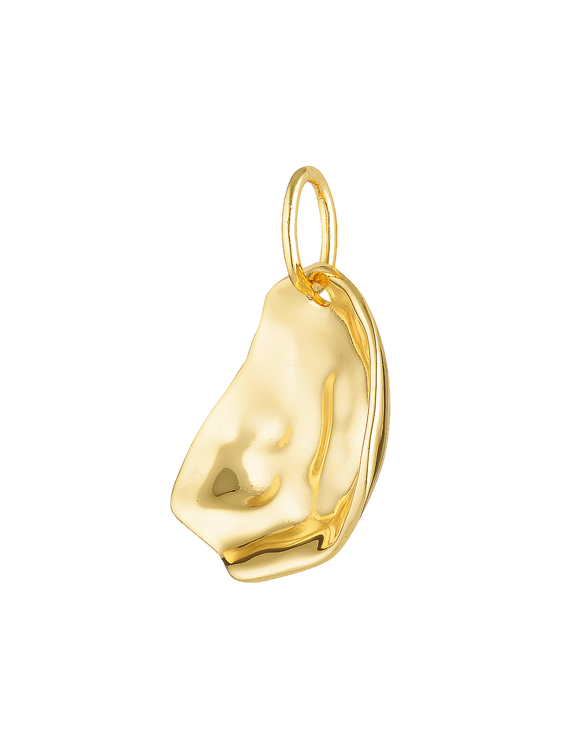 Oyster pendant in vermeil gold