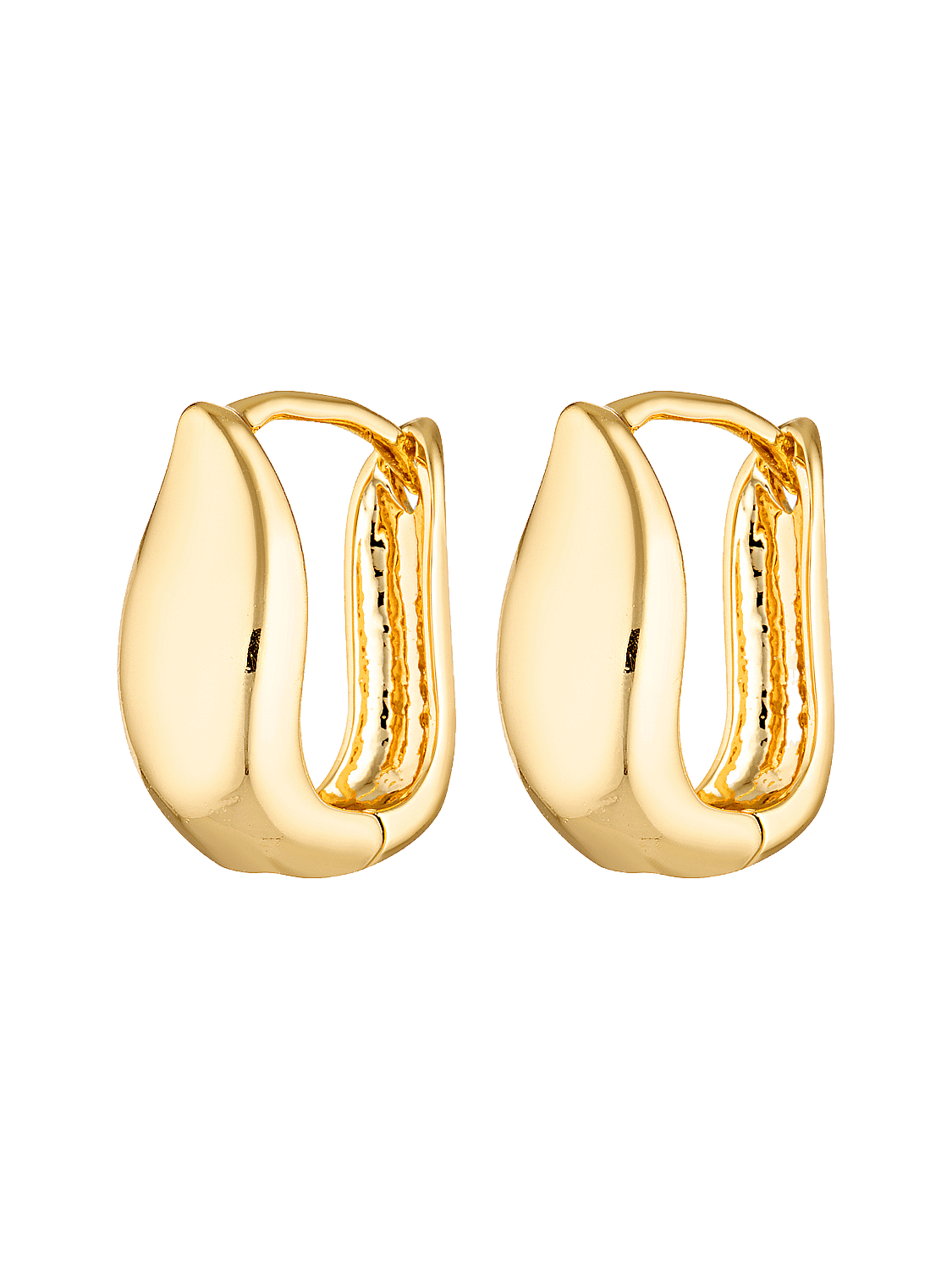 gold filled harp shape earrings