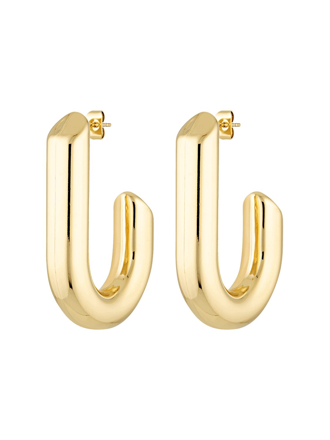 Large Gold statement earrings