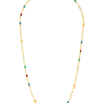 Unique dainty Confetti multicolour necklace 