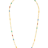 Unique dainty Confetti multicolour necklace 