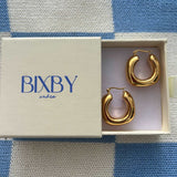 Bixby and Co packaging and new gold Pamu hoops