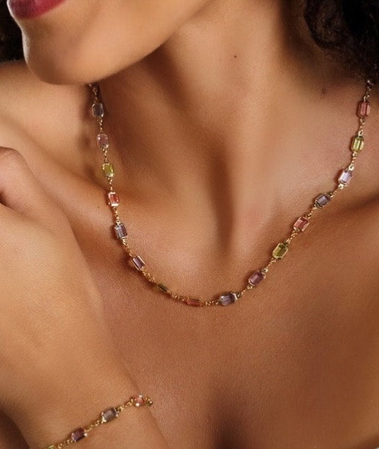 Pastel Rainbow necklace 